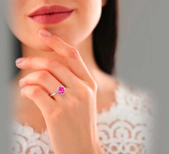 Pink Sapphire Engagement Rings